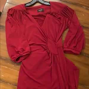 Laundry rusty cranberry red dress